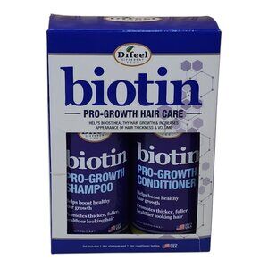 Difeel Biotin Pro-Growth Hair Care Set  Shampoo & Conditioner  1 Liter Each  USA